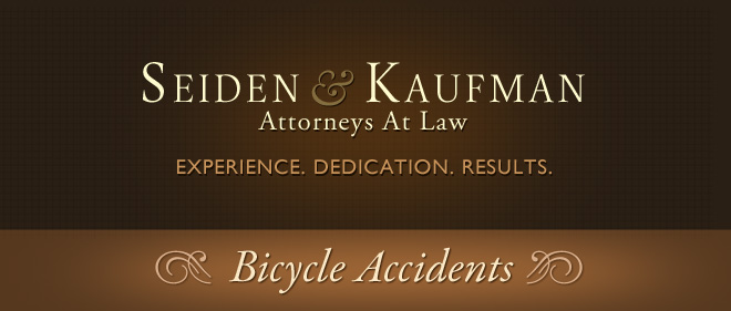 Bicycle Accidents Seiden and Kaufman Attorneys at Law